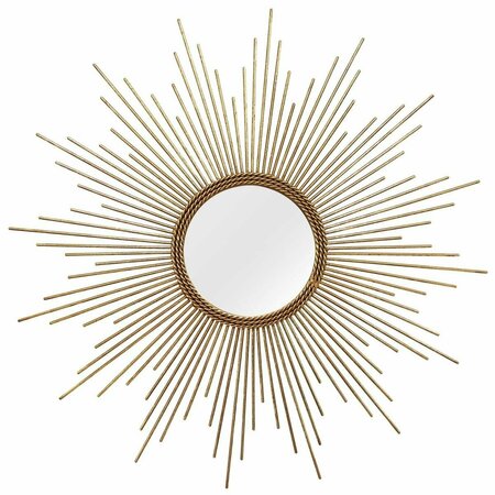 KD ESTANTERIA Simple Yet Striking Wall Mirror, Gold KD3092167